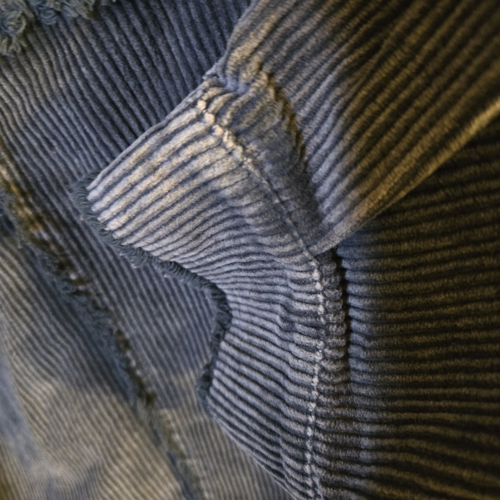 Umgee Stone Wash Blackish Purple Corduroy Jacket - Picture 5 of 7
